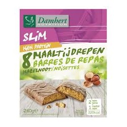 DAMHERT NUTRITION SLIM BARRES DE REPAS NOISETTES HIGH PROTEIN 240G B8