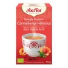 YOGI TEA ENERGIE POSITIVE CANNEBERGE HIBISCUS INFUSION B17 SACHETS