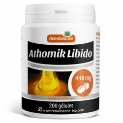 200 gélules d'Athomik Libido Aphrodisiaque Naturel