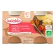 BABYBIO POT POMME ABRICOT CEREALES 2 x 130 G