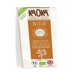 KAOKA  TABLETTE DE CHOCOLAT CREPE DENTELLE  58% 100G