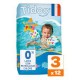 TIDOO CULOTTES DE BAIN T3/S 4-9KG 12 U