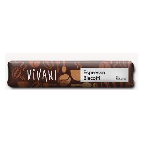 VIVANI BARRE DE CHOCOLAT ESPRESSO BISCUITS 40 G