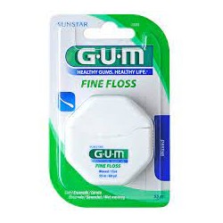 GUM Fil Dentaire FINE FLOSS  Non Ciré    (espaces étroits)
