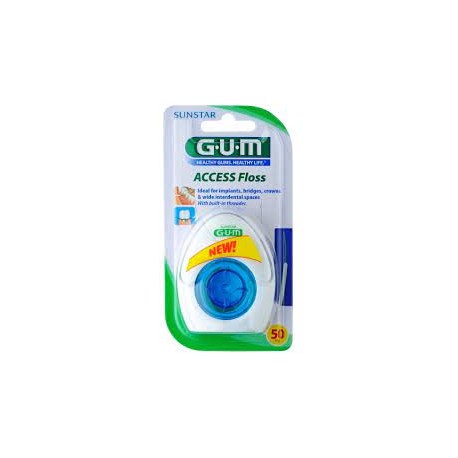 GUM fil ACCESS FLOSS (implant, bridge et couronne)