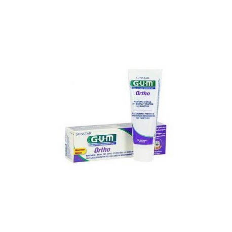 GUM Dentifrice  Spécial Ortho.   75ml (Renforce l'email/protège les gencives)