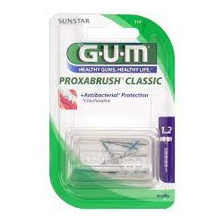 GUM Recharge Brossettes Extra-Fines  par 8 unités (1,2mm)