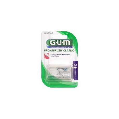 GUM Recharge Brossettes Extra-Fines  par 8 unités (1,2mm)