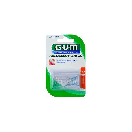 GUM Recharge Brossettes Ultra-Fines  par 8 unités (0,9mm)