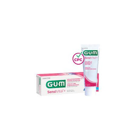 GUM Dentifrice  Sensivital PLUS   75ml     (Dents sensibles)