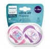 AVENT SUCETTE ORTHO 6-18M BOY PENG/TURT
