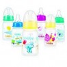 NUBY Biberon Anti-Reflux et Anti-Colique col large avec hoquet à paille 360° 240ml  - 0m+