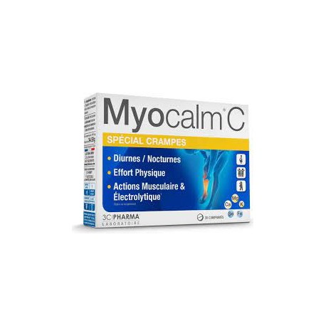 LES 3 CHENES MYOCALM -CONTRACTIONS MUSCULAIRES  30COMP