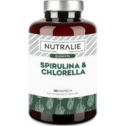nutralie spirulina chlorella 180 GELULES