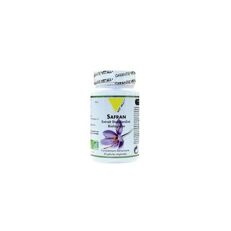 Vitall+ Safran Bio 30mg - 30 gélules végétales
