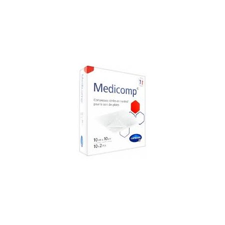 HARTMANN MEDICOMP COMPRESSES NON TISSES STERILES 10*10cm 20U