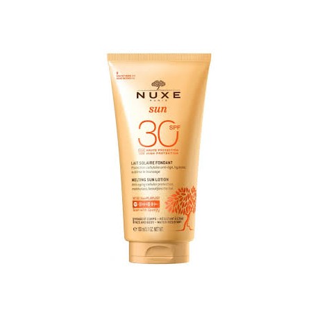 NUXE SUN LAIT DÉLICIEUX HAUTE PROTECTION SPF30 VISAGE ET CORPS 150ML