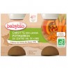 BABYBIO POT CAROTTE POTIMARRON 2x130G