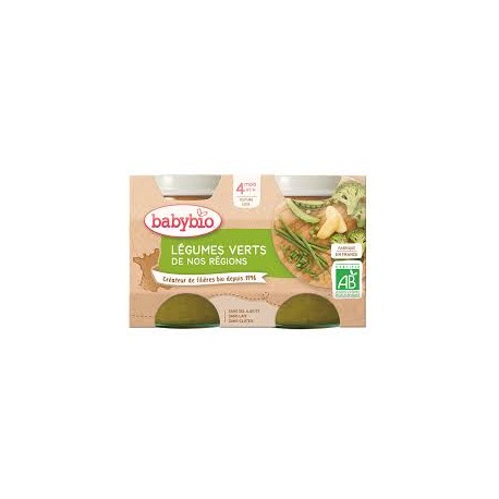 BABYBIO POT LEGUMES VERTS 2x130G