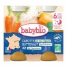 BABYBIO POT BONNE NUIT CAROTTE COURGE BUTTERNUT RIZ 200Gx2