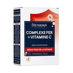 DIETAROMA COMPLEXE FER + VITAMINE C B30 COMPRIMES