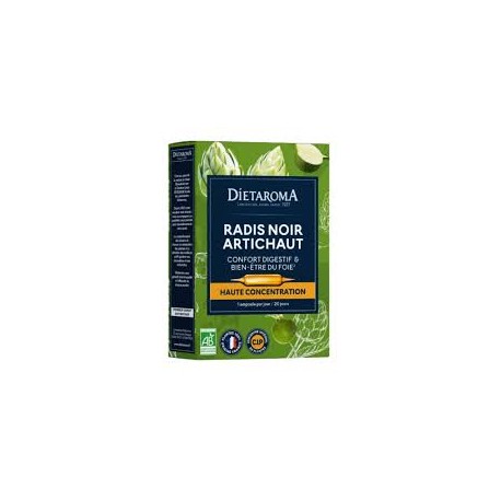 DIETAROMA RADIS NOIR ARTICHAUT B20 AMPOULES
