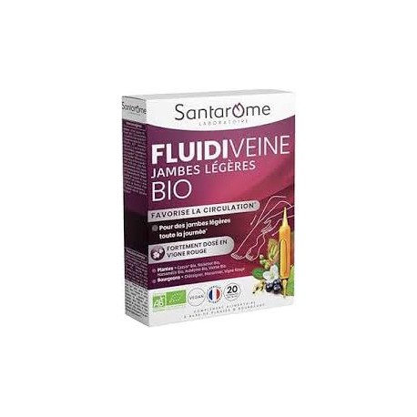 SANTAROME JAMBES LEGERES 20 AMPOULES