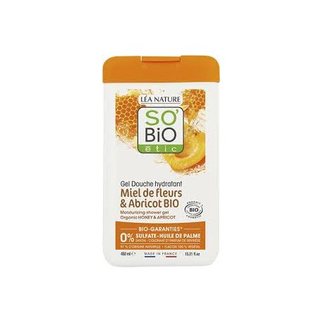 SO BIO GEL DOUCHE AGRUMES FLEUR D'ORANGER 450ML