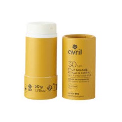 AVRIL Stick solaire SPF30 50g - certifié bio